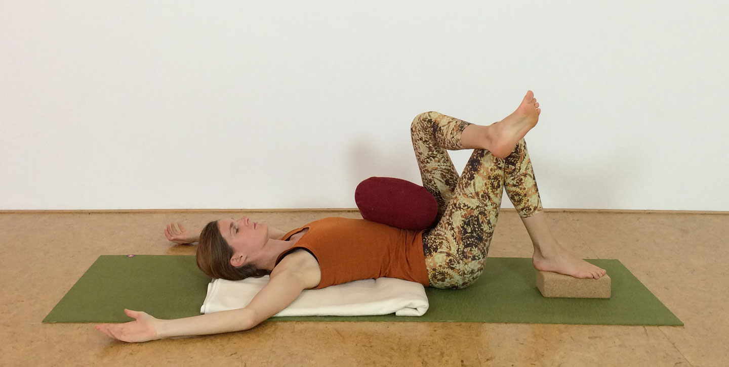 Pose of the month pretzel restorative yoga pose